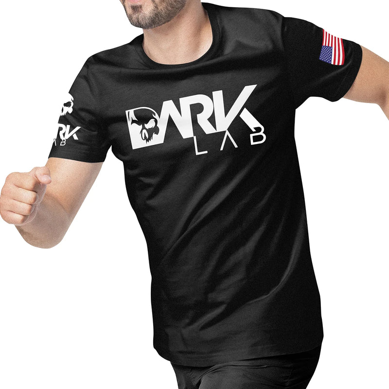 Camiseta Para Treino Preta DRY-FIT Dark Lab