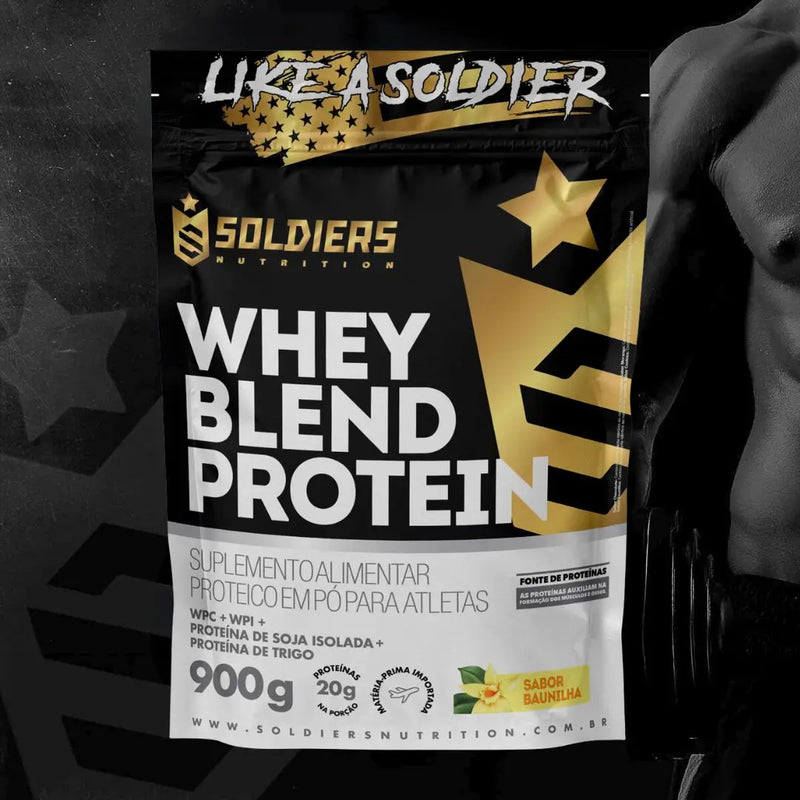 Whey Blend Protein Concentrado e Isolado 900g - Soldiers Nutrition