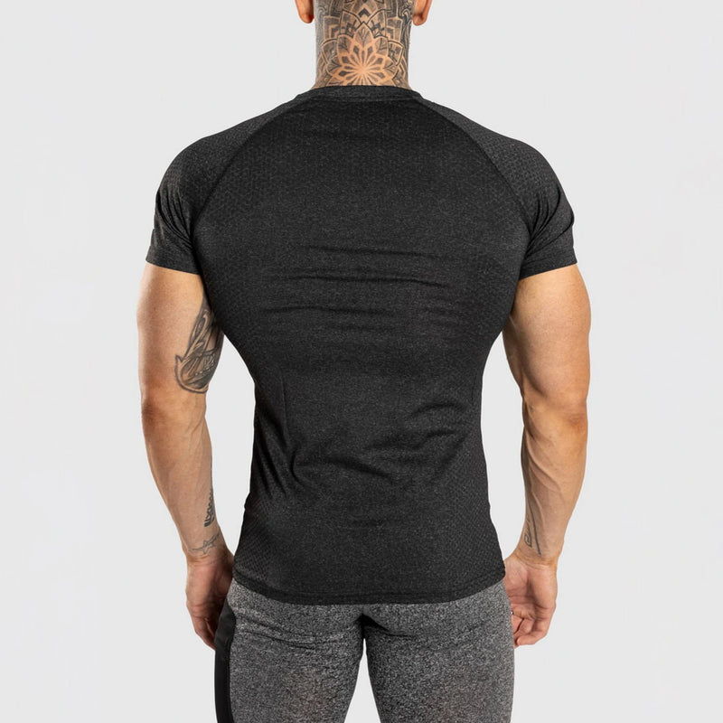 Camiseta Masculina de Compressão Fitness – Secagem Rápida