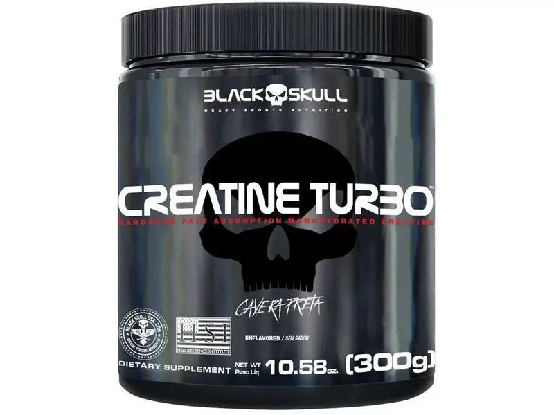 Creatina Black Skull Turbo Powder 300g - Sem sabor